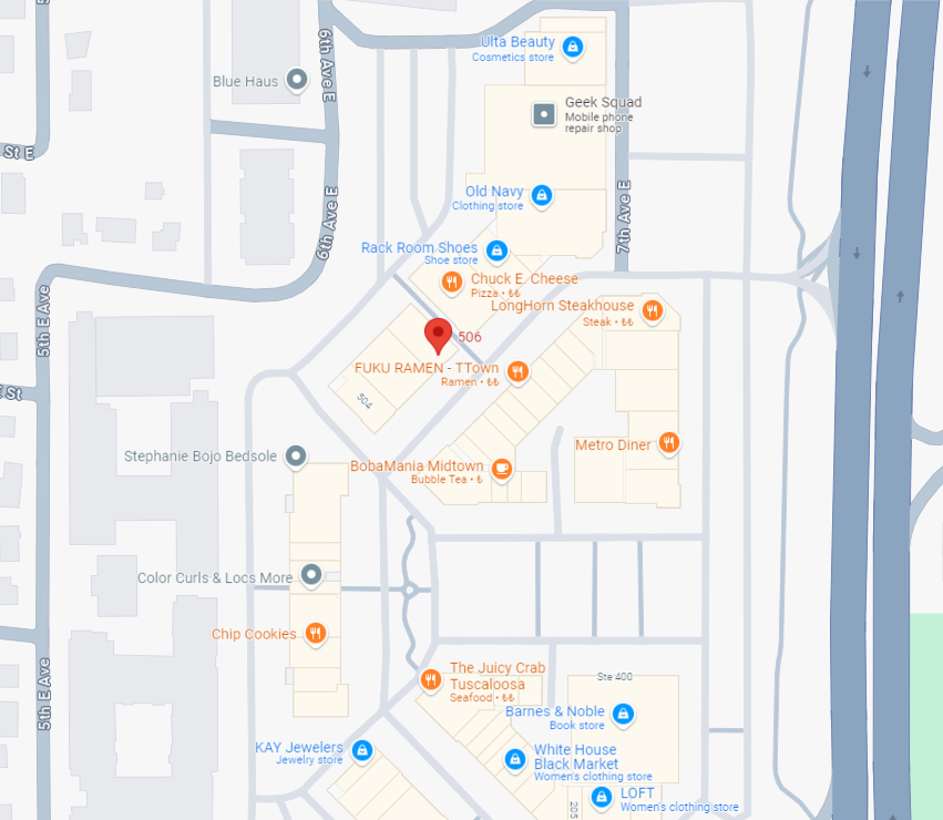 Classy Threads Bridal and Formal Tuscaloosa Location Map Mobile